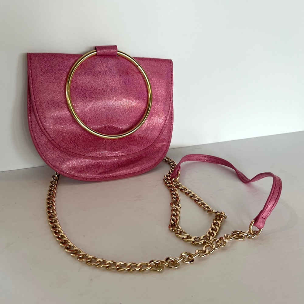 Trouvé - Reese Faux Leather Crossbody Bag in Pink